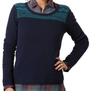 TOAD&CO Aleutia Crew Sweater, 100% Lambswool Navy
